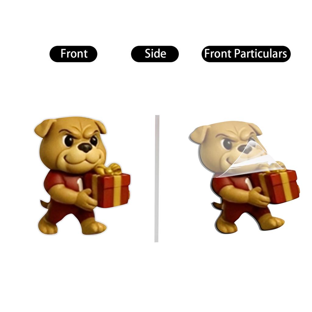 2D Labrador Advent Countdown Box Christmas Tree Decoration Acrylic Pendant Independent Station