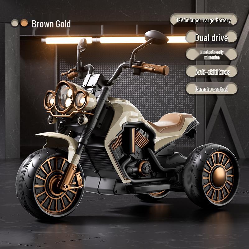 Children's Electric Ride-On Motorcycle Tricycle – Remote-Control, Self-Driving Toy for Boys & Girls