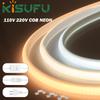 Super Helles 110V 220V COB Neonband Mit Dimmer/Schalter EU/UK Stecker 288LEDs/M IP67 Dimmbar RA90 Lineare Beleuchtung Innen Außen