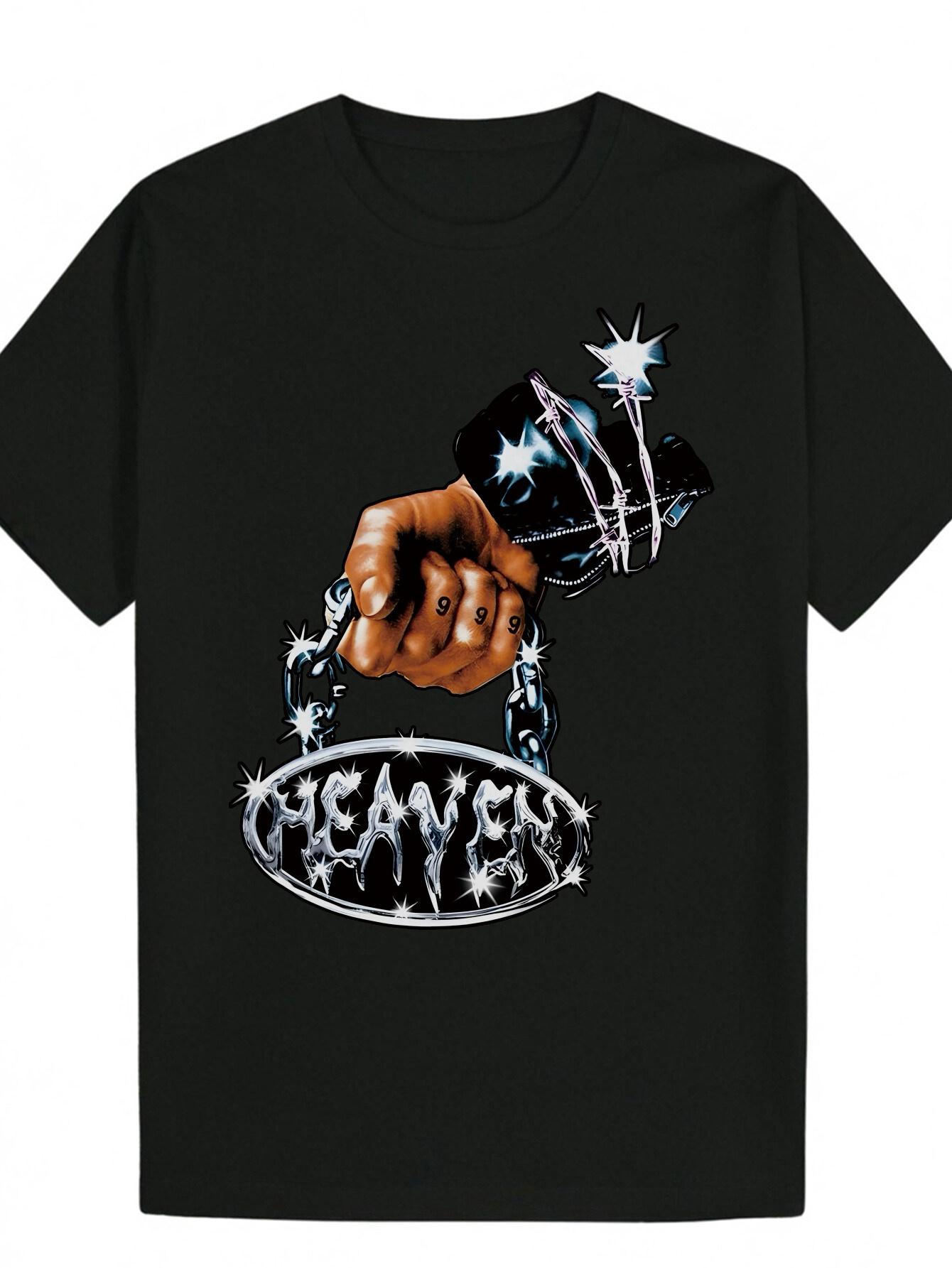 Crew Neck Polyester T-shirt with Bold FREDDIE Graphic Design XXXXL