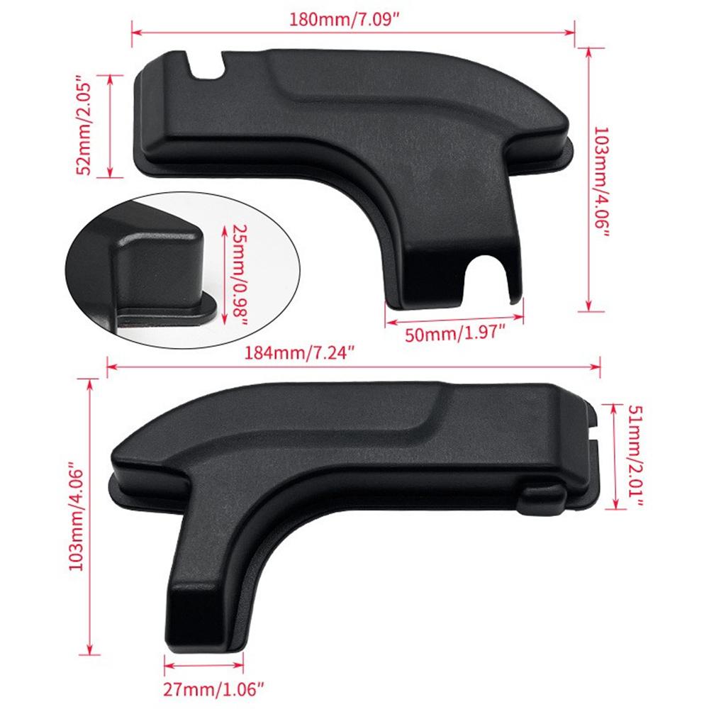 2x Rear Defogger Cable Cover Accessories For Jeep Wrangler JL Wrangler 2018-2024