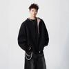 Splicing Plaid Sweater Men's Autumn High Street Hoodie Casual Couple Jacket