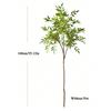 75-140cm Artificial Plants Nandina Tree Green Tall Plants Fake Leaves Plants Faux Branches for Home Garden Office Decor
