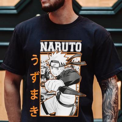 Naruto Uzumaki T-Shirt, Vintage Anime Manga Shirt, Unisex T-Shirt S-5XL Naruto Merch