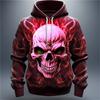 3D Print Men's Hoodie Skull Graphics Tops 3D Fashion Unisex Sweatshirt
