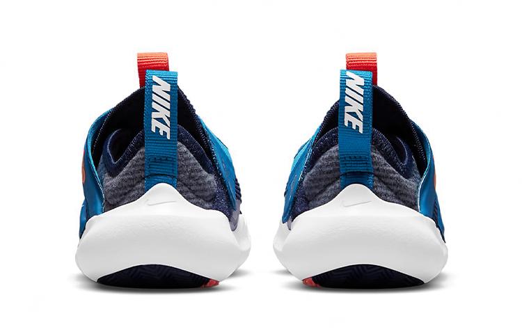 Nike Flex Advance Hook and Loop Low Top Running Shoes Blue Orange Infant And Toddler DB3539-400