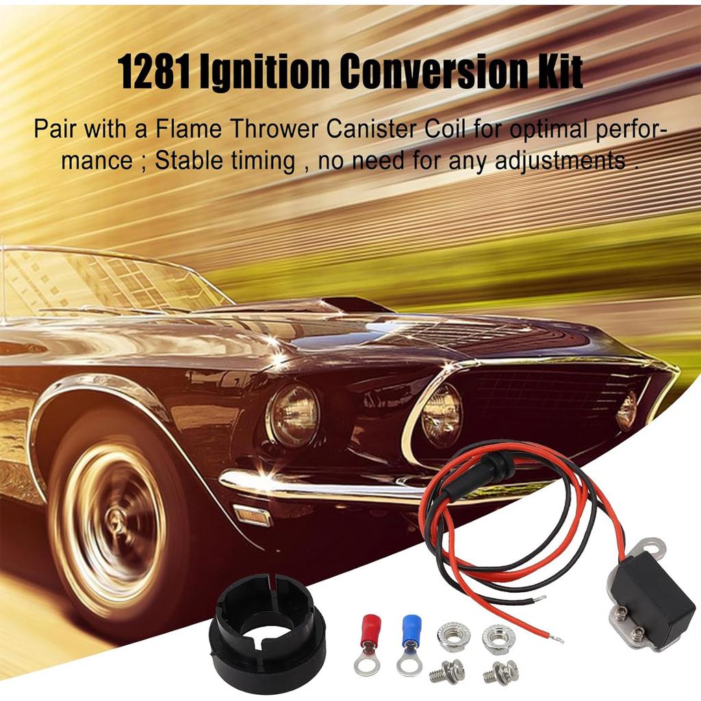 Corrosion Resistant Electronic Ignition Conversion Kit Compatible for F100 F250 F350 E100/E200 Econoline 1957-1974 8cyl