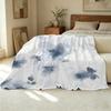 Non-Shedding Flannel Throw Blanket - Soft Warm Cozy Watercolor Floral for Home Leisure, TV Watching, Christmas & Halloween