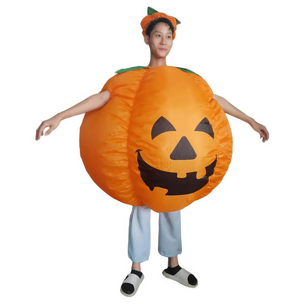 Hot Selling Inflatable Pumpkin Man Costume for Halloween, Party & Stage.