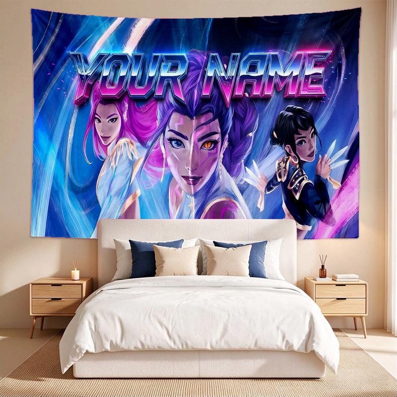 Gruppo di ragazze Kpop (31) Arazzo con Nome Personalizzato da Appendere alla Parete Decorazione Artistica da Parete per Camera da Letto Soggiorno