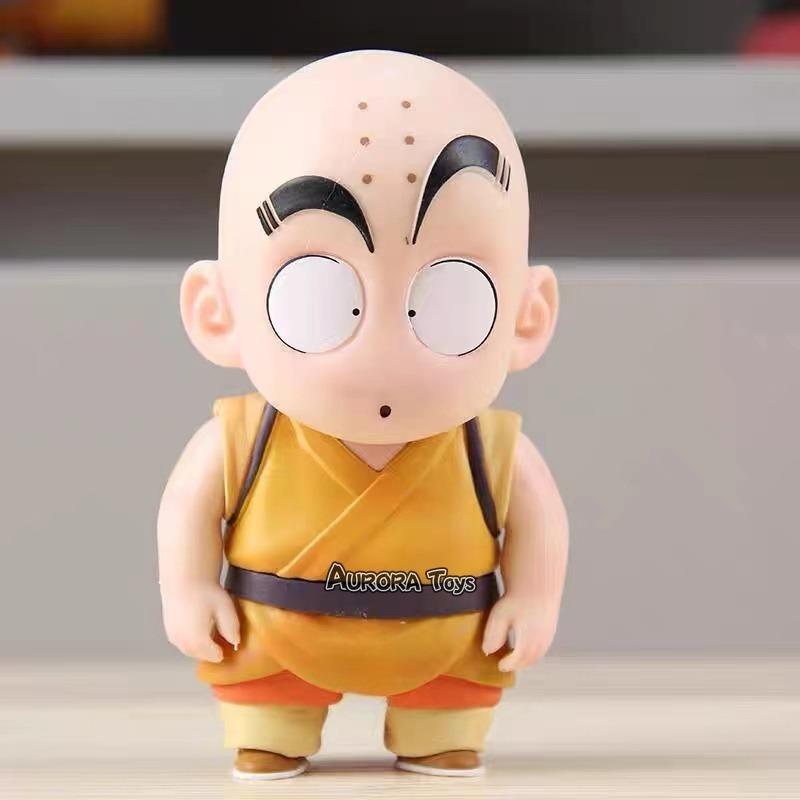 Anime Dragon Ball Son Goku Anime Figures Krillin Fuguire Childhood Cute Models PVC Statue Desk Ornaments Collection Toys Gifts