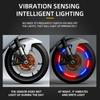 Car LED Wheel Hub Lights Auto Rechargeable Valve Night Light Automatic Motorcycle Colorful Explosive Flash Tire Decorative Lamp