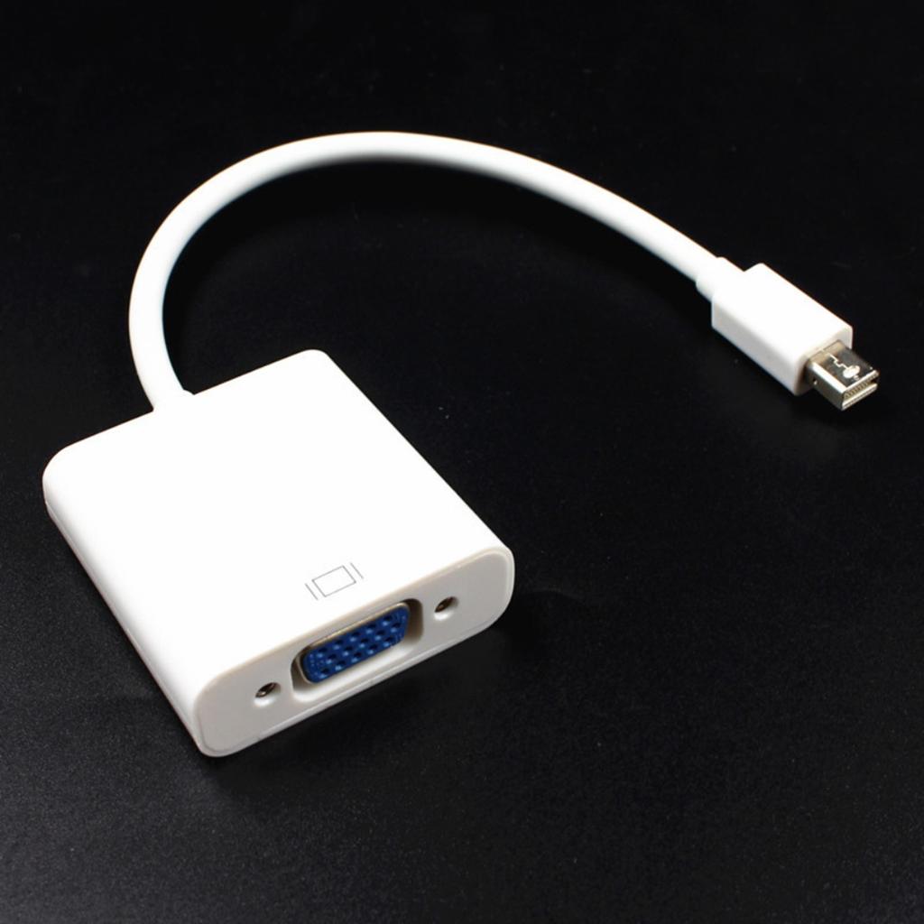 Mini DisplayPort to VGA Adapter Cable DisplayPort to VGA Conversion Line Support Mini DisplayPort V1.2