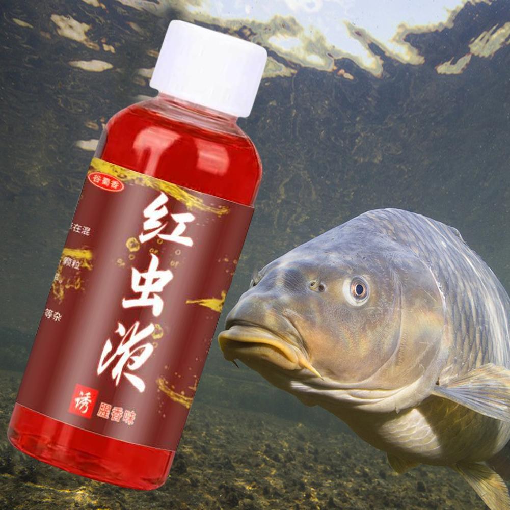 Fish Bait Additive Multipurpose Concentrated Red Worm Liquid Promote Appetite Concentrated Fish Bait Additive Winter Accessories