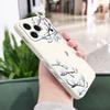 Blue Flower Intention Phone Case For iPhone 17 Air 16 16e 15 14 13 Pro Max Plus Mini Liquid Silicone Soft Cover