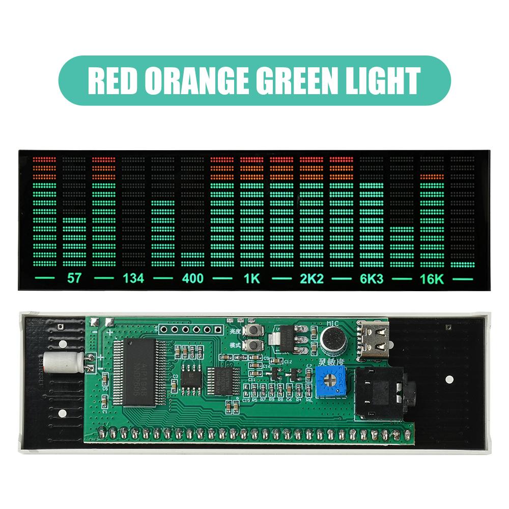 LED Voice-Activated Ambient Light, Voice-Activated Music Spectrum Rhythm Light, Type-C Connector, Suitable for Gaming Rooms, Etc