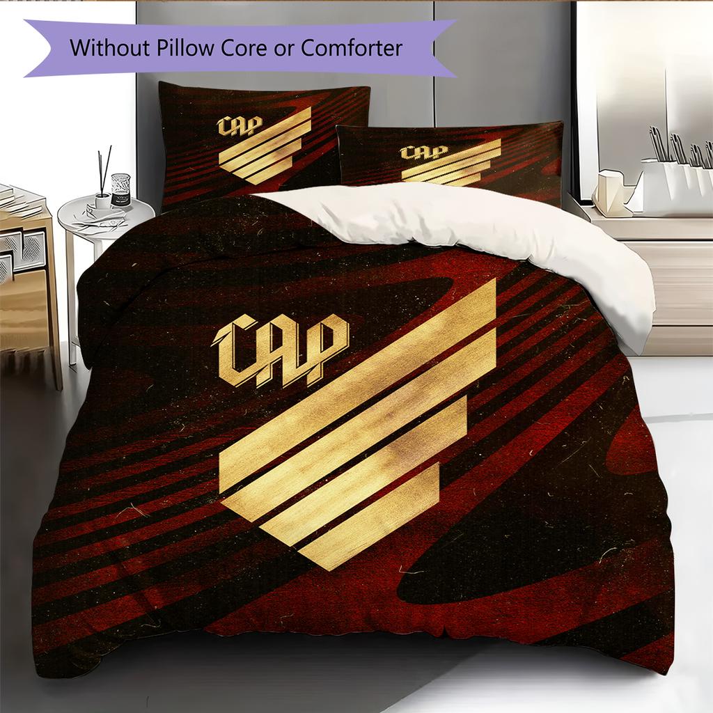 Club Athletico Paranaense Pattern Bedding Home Decoration Birthday Gift (1 * duvet cover + 2 * pillowcase, without core)