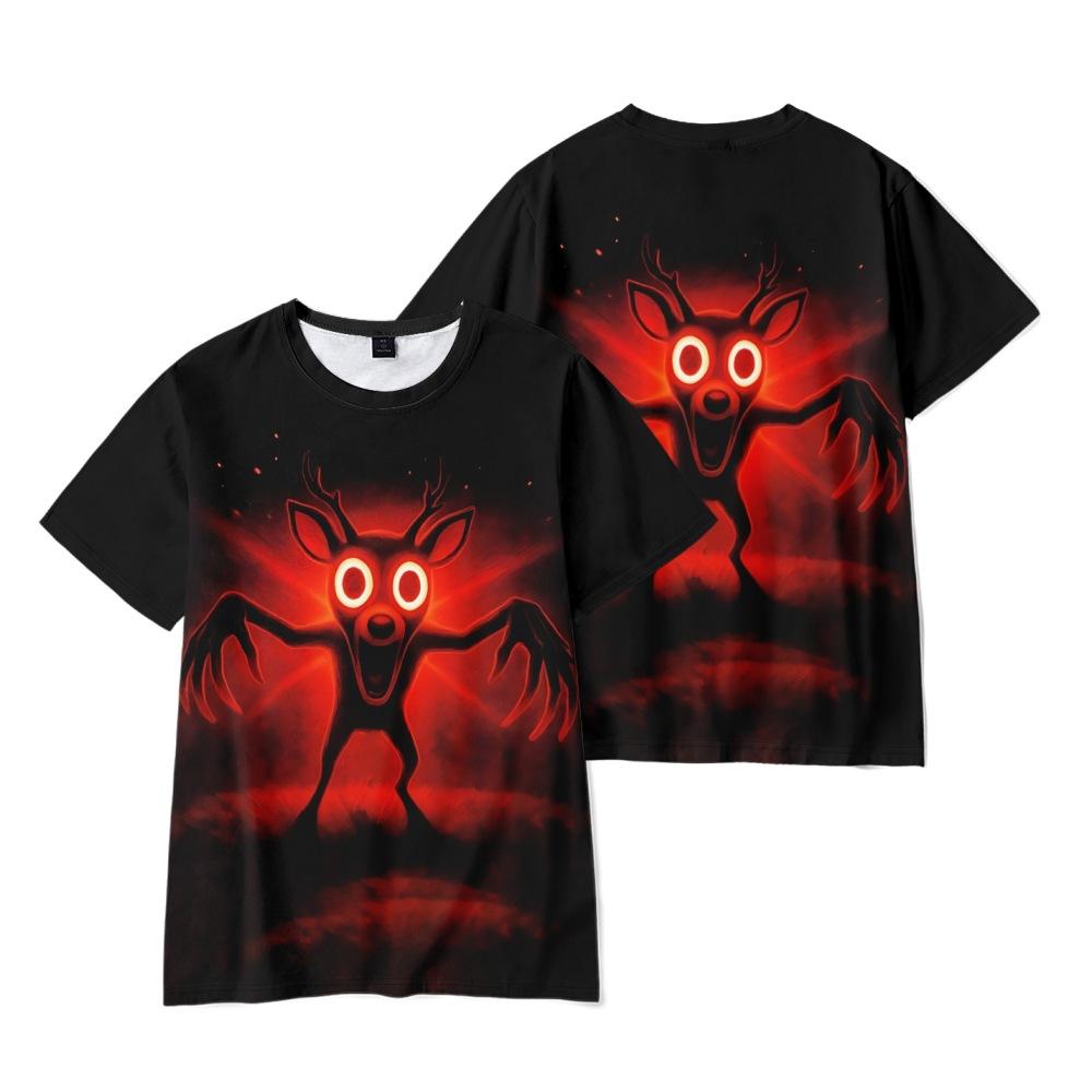 15 Colors Fashion 99 Nights In The Forest Cartoon T Shirts for Women Men Summer Clothing Fitness O Neck Man T-shirt Oversized Men T-shirts Tops