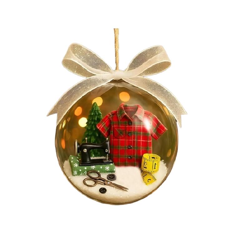  Elegant Christmas Decorative Ornament Christmas Hanging Sewing Balls Ornament For Tree Door And Window Decoration