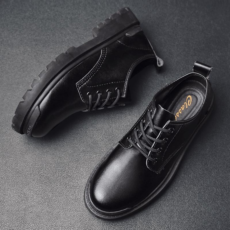 Newest Classic Business Men'S Dress Shoes Fashion Platform Shoes Formal Wedding Shoes Men Lace-Up Black Office Oxford Shoes For Men