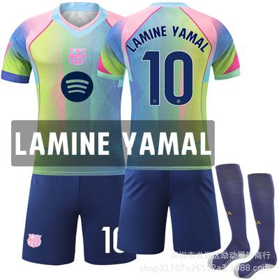 Soccer Uniform Set, Short Sleeve Football Jersey and Shorts Sportswear Kit for Training, Matches and Team Activities