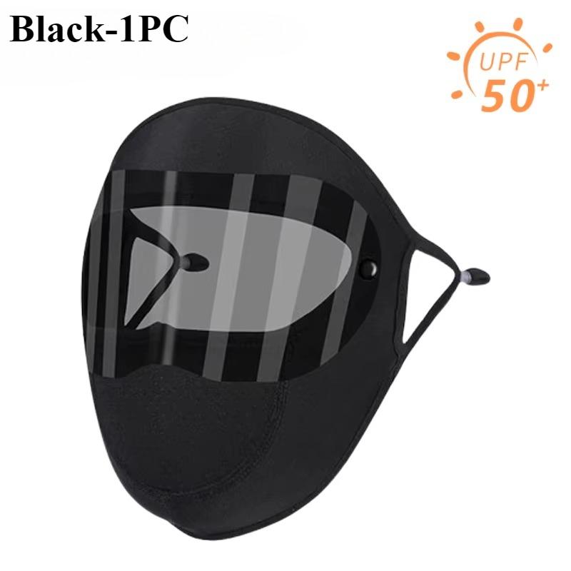 

Riding Sunshade Face Mask Full Face UV Protection Adjustable Breathing Holes Lenses for Cycling Hiking Outdoor Sports