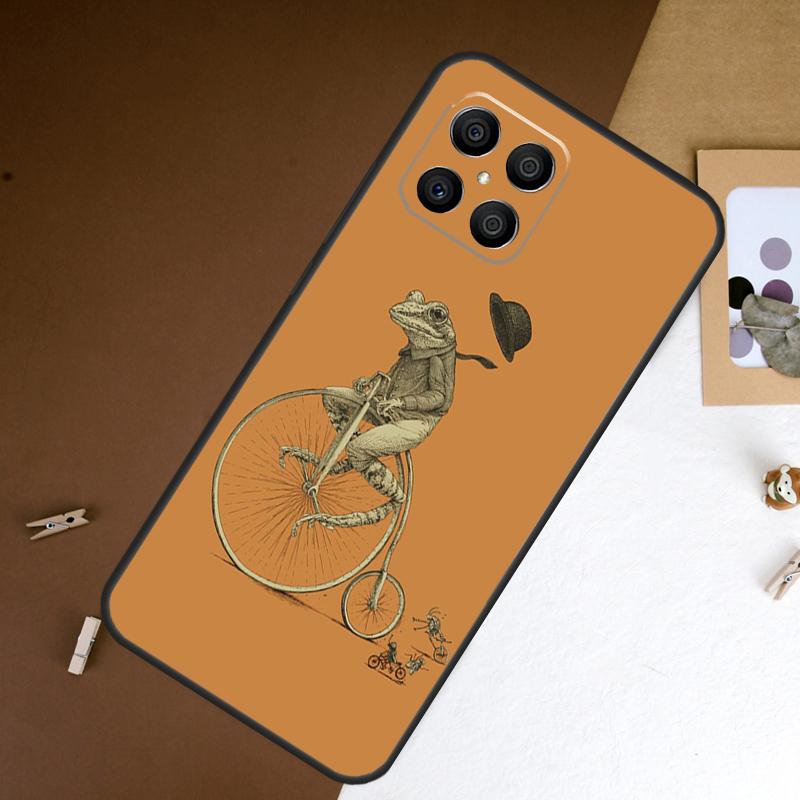 Vintage Retro Frog Mushrooms Phone Case For Honor 90 Lite 50 70 Magic 5 6 Pro 8X X6 X7 X8 X9 X8a X7a X6a X9b X9a Cover