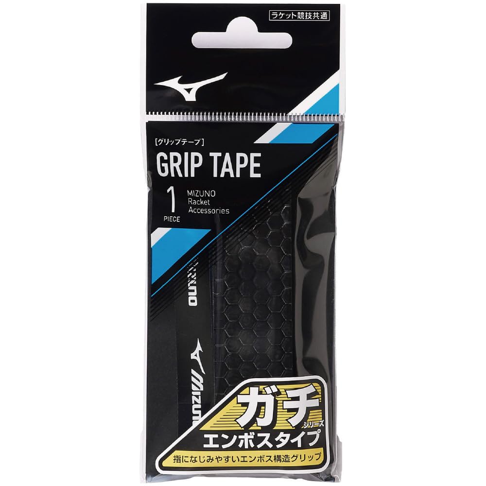 

MIZUNO Tennis Racket Sports Gachi Grip 63JYA330 Black Tennis/Soft (Honeycomb Embossed) чорний