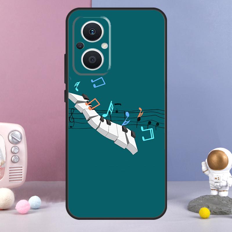 Violin Piano Funda For OPPO Reno 8 Lite 11F 12F 13F 14F 10 11 12 13 14 Pro OPPO Find X9 X5 X6 X8 Pro Case
