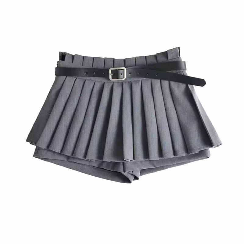 Women's High-Waisted Pleated Slimming Skirt - Spring/Autumn, Anti-Exposure, Age-Reducing, Hot Girl Style