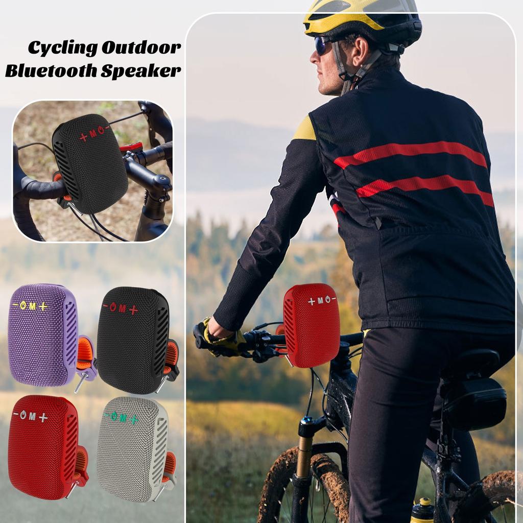 Portable Bluetooth Speaker For Bike,  Travel Outdoor Speaker With Mount, Built In FM Radio, Stereo Handlebar Speaker For Electric Scooters