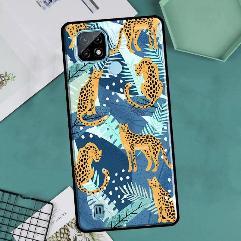 Vintage Leaves Flower For OnePlus 10 Pro 9 Pro 8T 9R Nord2 Case For Realme 9 8 Pro 8i 9i C35 GT Neo 2 3 Master