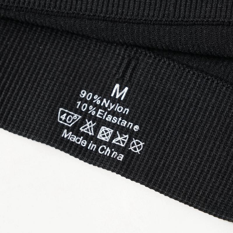 Sports Bras for Women High Support Seamless Ribbed Longline High Neck Sports Bra Racerback Padded Crop Top Yoga