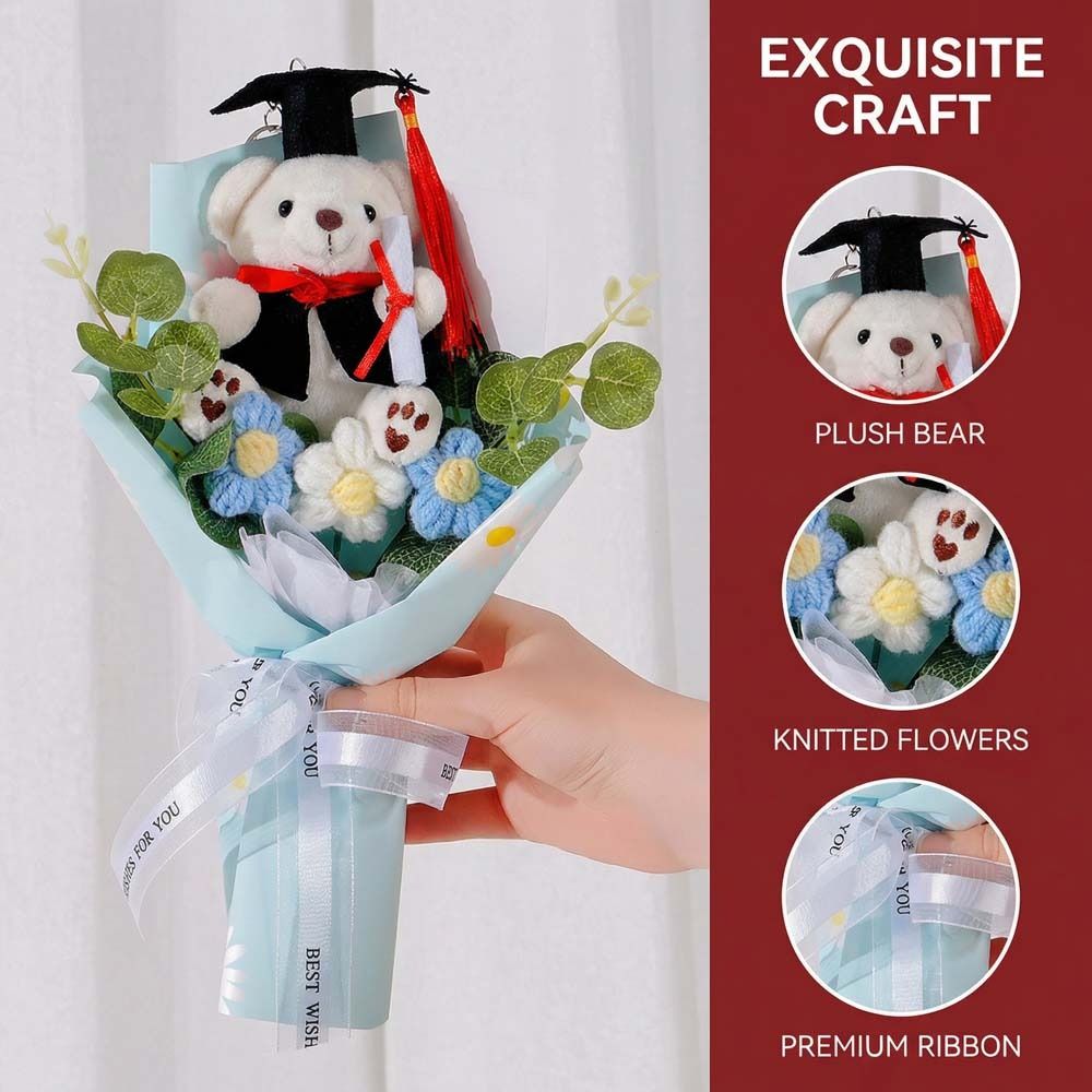 Plush Animal Little Bear Doll Bouquet Cartoon Simulated Bear Doll Bouquet Girlfriends