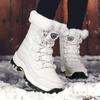 Warm Women's Boots Plush Outdoor Female Snow Boots Plus Sized Non-slip Mid-caslf Boots Lace-up Women Cotton Shoes Winter Zapatos
