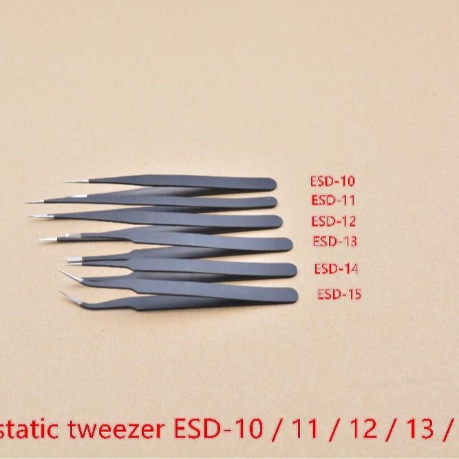 Link CNC Stainless Steel Anti-Static Fine-Tip Tweezers for Mobile Phone Repair ESD-10 ESD-10 (1 piece)