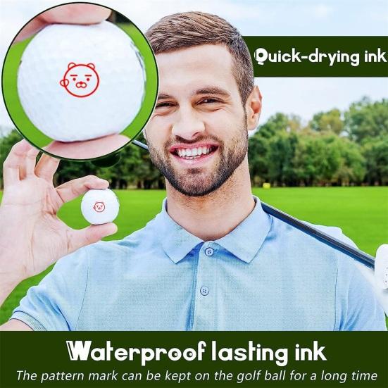 Stempel do piłek golfowych Znakownik do piłek golfowych Spersonalizowany marker do rysowania na piłkach golfowych Szybkoschnący Wodoodporny stempel do piłek golfowych Szybka identyfikacja piłki golfowej
