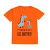 Dinosaurier&Ich Werde ein großer Bruder Print Kinder T-Shirt Lässig Kurzarm Kinder T-Shirts Oberteil Schwangerschaftsankündigungs Kleidung