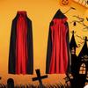 Devilish Halloween Vampire Hooded Cape For Adult And Kids Cosplay Costume