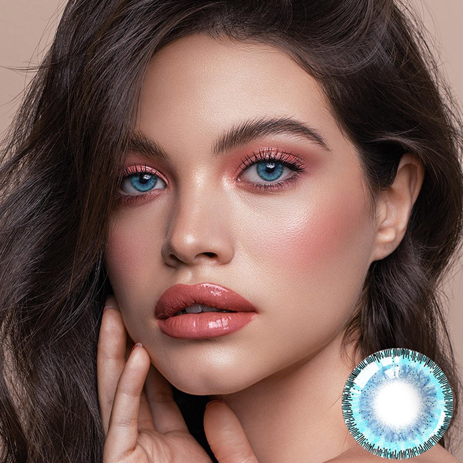 

(Чудовий будинок)Косплей Contact Colored For Eyes, жіночі аксесуари для макіяжу, найкращий подарунок 8 мл One Size синій