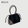 Black Portable Shoulder Female Bag Casual Large Capacity Commuter All-Match Tote Bag
