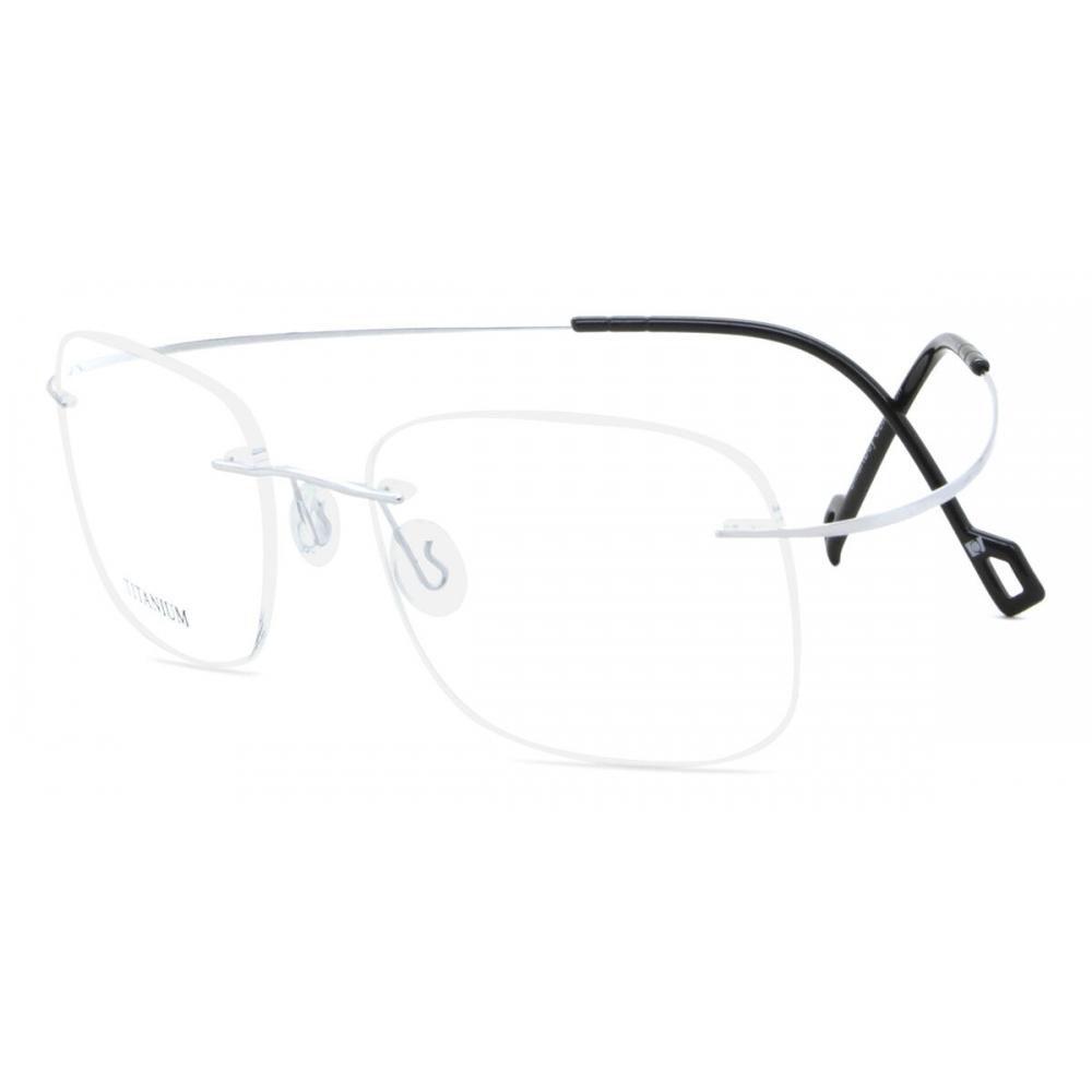 Rimless Rectangle Shiny Silver SmaRtbuy Collection Harlo Rt 008a C2 Fashion Unisex Eyeglasses