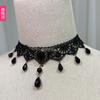 Gotischer Palast Retro Lolita Schlüsselbein-Halskette - Dunkle Stil-Accessoires für Damen