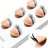 Double Layer Eyelash Practice Eyelids, 3 Pairs Detachable Silicone Eye Models With Realistic Eyelashes For Lash Extension Training