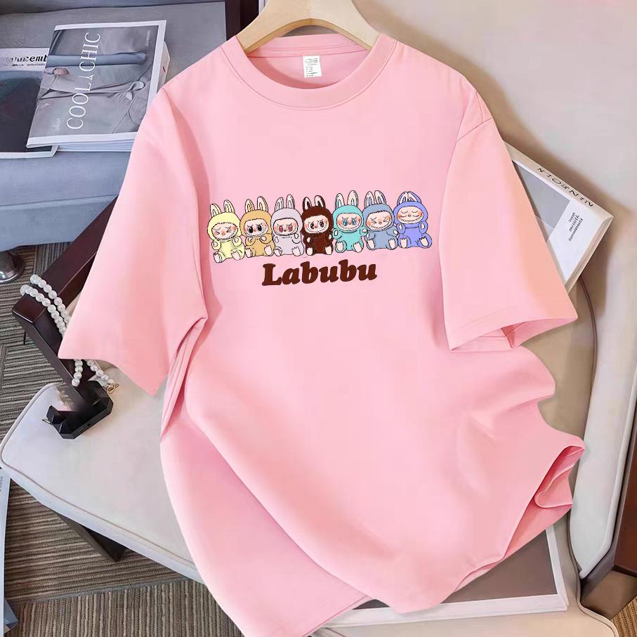 

Горячая футболка с принтом LaBuBu для женщин, популярная футболка с коротким рукавом для мужчин и женщин, парный наряд, топ XL