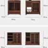 New Chinese Style Elm Wood Tea Table and Chair Set for Home or Office