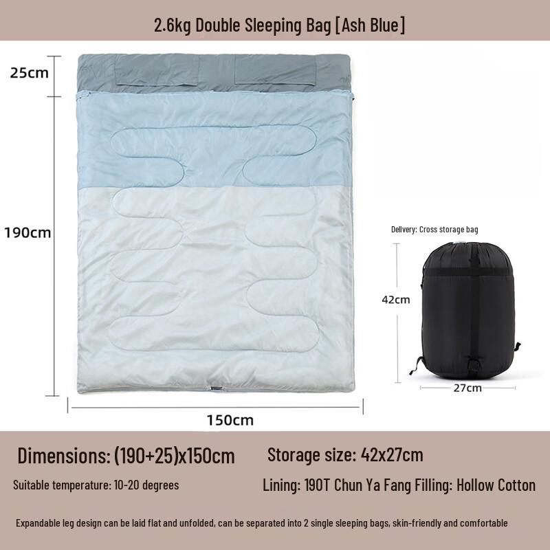 OLOEY Double Winter Camping Sleeping Bag