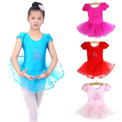 Dívky Děti Baby Candy Barva Tutu Šaty Taneční Kostýmy Balet Dancewear 3-7Y