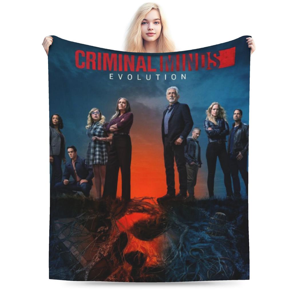 Cozy Criminal Minds Spencer Reid Blanket Stuff Sofa Decorative Throws And Blankets Lightweight Flannel for Bedroom