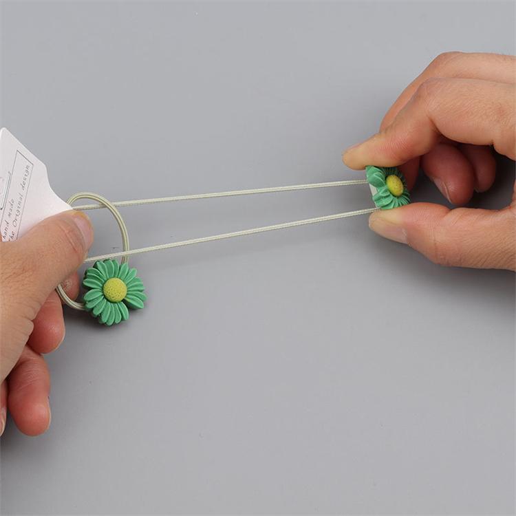 Bestseller New Kids Colorful Daisy Hair Accessories Sweet Girls Hair Ring Band Elastic Hair Ropes for Children